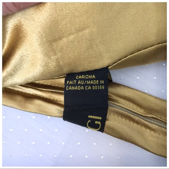 ⭐️NEW⭐️ Women’s Zipper Necktie Gold Silk (NWOT) - Picture 7 of 7